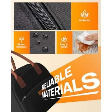 HOTOR Insulated Lunch Bag - Large, Durable, and Stylish