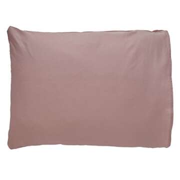 Stylish Raw-Edge Cotton Duvet Cover Set in Soft Plum