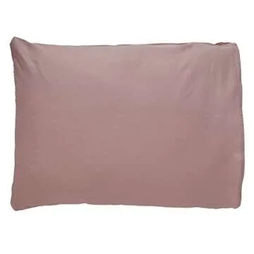 Stylish Raw-Edge Cotton Duvet Cover Set in Soft Plum