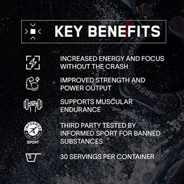 Bare Performance Nutrition BPN Flight Pre Workout, Supports Energy and Mental Focus, Improved Endurance & Muscle Pumps with CarnoSyn® Beta Alanine, Blue Raspberry, 30 Servings