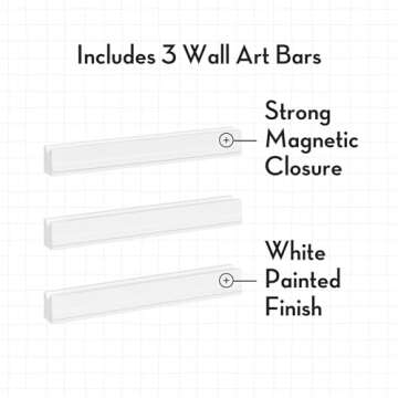 RiverRidge Magnetic Picture Frame for Kids' Artwork Changeable - Kids Art Frame for Art Easily Displays Children's Drawings & Photos 3 Pack