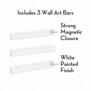 RiverRidge Magnetic Picture Frame for Kids' Artwork Changeable - Kids Art Frame for Art Easily Displays Children's Drawings & Photos 3 Pack