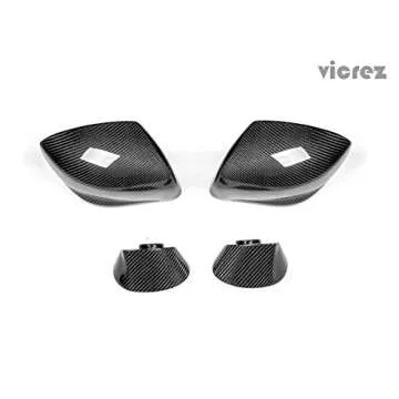 Vicrez Nissan GTR R35 2009-2016 OEM Carbon Fiber Mirror Replacement - vz100390