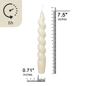 Spiral Taper Candles for Elegant Home Decor and Events