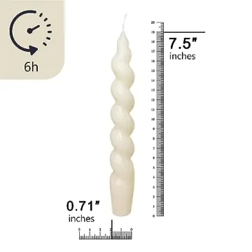 Spiral Taper Candles for Elegant Home Decor and Events