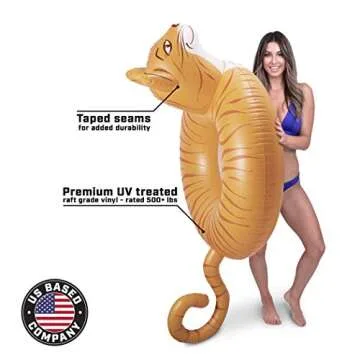 GoFloats Meowzers the Cat Party Tube Inflatable Raft, Float in Style (for Adults and Kids)