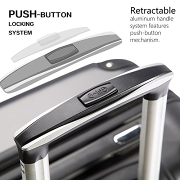 Coolife Expandable 3 Piece Luggage Set Perfect for Travel