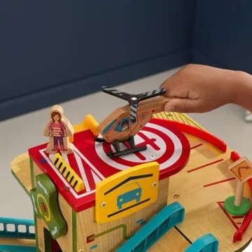 KidKraft Wash N Go Garage - Fun Toy for Ages 3+