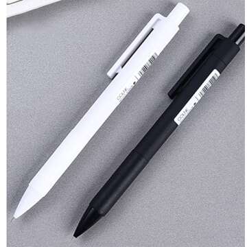 COLNK Mechanical Pencil Set for Office School Supplies,0.5mm Drawing Pencils for Students Kids, Black Barrel, Counts 10