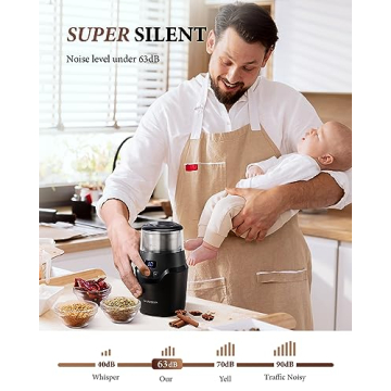 SHARDOR Adjustable Coffee Grinder Silent Multi-Functional Grinder