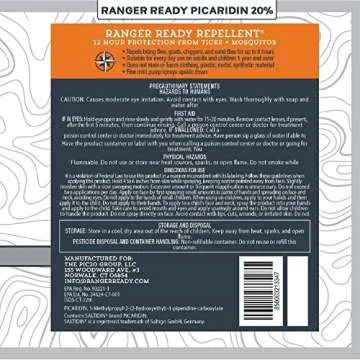 Ranger Ready Repellents P2Pak Permethrin + Picaridin Tick & Insect Repellent, Scent Zero, 8 Fl Oz. (Pack of 2)
