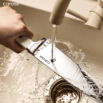 Razor-Sharp CAROTE 11PCS Kitchen Knife Set with Block