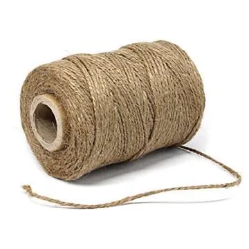 Affordable Kraft Paper Tags and Natural Jute Twine Set for Crafts