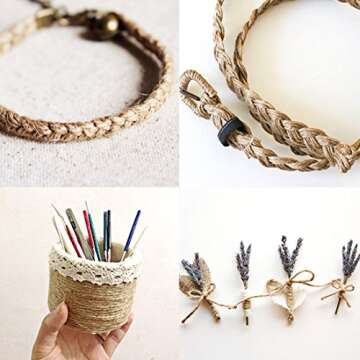 Affordable Kraft Paper Tags and Natural Jute Twine Set for Crafts