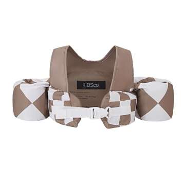 KIDSco Swim Vest for Kids 30-50 lbs | Toddler Swimming Aid with Shoulder Strap and Water Wings | Cut...