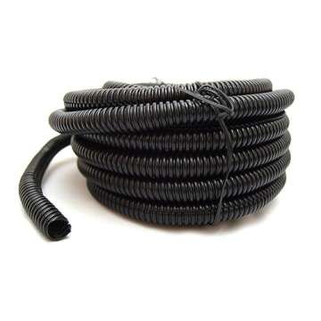 Durable 20 FT Black Split Loom Tubing for Wires