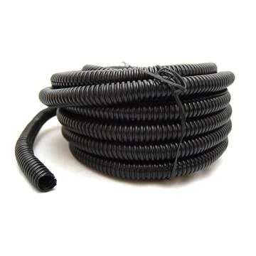 Durable 20 FT Black Split Loom Tubing for Wires
