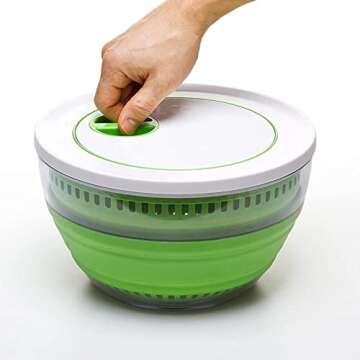Progressive Salad Spinner - Compact and Multi-use Kitchen Tool