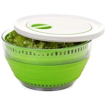 Progressive Salad Spinner - Compact and Multi-use Kitchen Tool