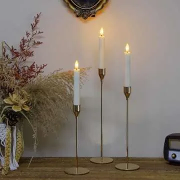 Mavandes Flameless 6.4" LED Taper Candles with Remote