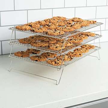 Tebery Stainless Steel 3-Tier Cooling Rack Set