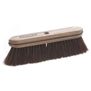 Quality Horsehair Broom with Wooden Handle for Effective Cleaning