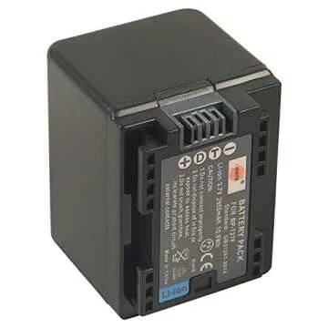 DSTE Replacement for 2X BP-727 Fully Decoded Battery Compatible Canon CG-700 Vixia HF R30 R32 R40 R42 R50 R52 R60 R62 R66 R70 R72 R300 R400 R500 R700 M50 M52 M500 M506 SLR as BP-727F BP-718