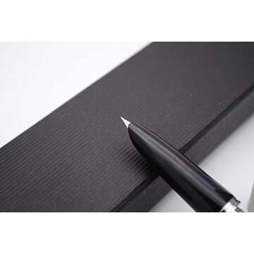 JINHAO 51A Wooden Fountain Pen Steel Cap (Ebony Wood, Extra Fine Nib 0.38mm)
