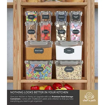 Chef's Path BPA-Free Airtight Food Storage Containers 12-PC Set