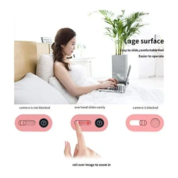 Ultra Slim Webcam Cover for Privacy - 2 Pack Pink
