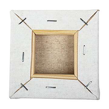 Mini Canvas Panels 4" x 4" Pack of 24, STARVAST Stretched Small Canvas 100% Cotton Canvas Boards for Paintings Craft Small Acrylics Oil Projects