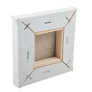 Mini Canvas Panels 4" x 4" Pack of 24, STARVAST Stretched Small Canvas 100% Cotton Canvas Boards for Paintings Craft Small Acrylics Oil Projects