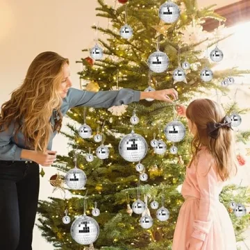 MARFOREVER 40 PCS Mirror Disco Balls for Festive Decor