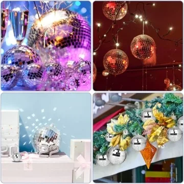 MARFOREVER 40 PCS Mirror Disco Balls for Festive Decor