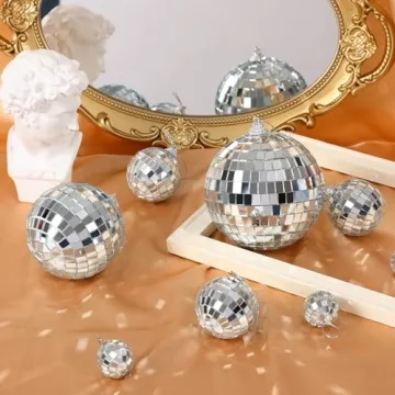 MARFOREVER 40 PCS Mirror Disco Balls for Festive Decor