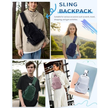 Seoky Rop Lightweight Waterproof Sling Bag for Travel
