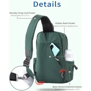 Seoky Rop Lightweight Waterproof Sling Bag for Travel