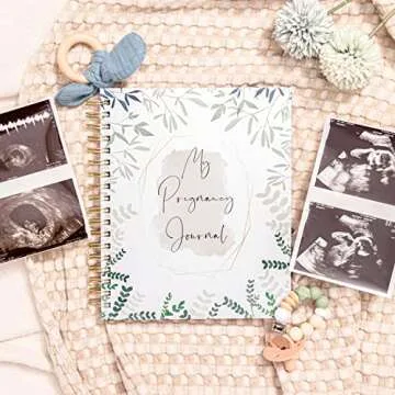 Pregnancy Journal Memory Book for Expecting Moms - Complete Organizer with Keepsake Pocket