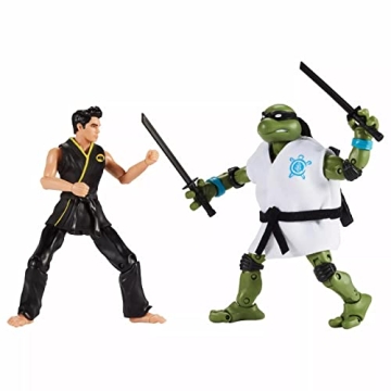 Playmates TMNT Cobra Kai Action Figures Leonardo VS Miguel