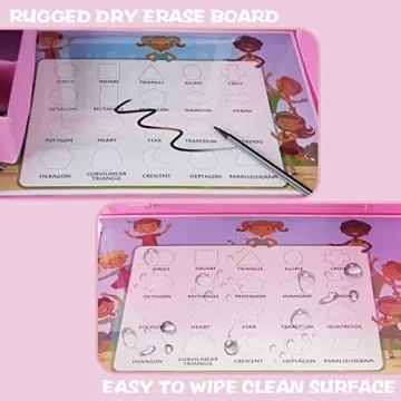 MENZOKE Kids Travel Tray with Tablet Holder in Pink