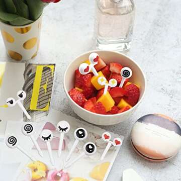 RAYNAG Kids Bento Box Food Picks - Fun Mealtime Solution