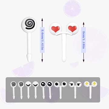 RAYNAG Kids Bento Box Food Picks - Fun Mealtime Solution