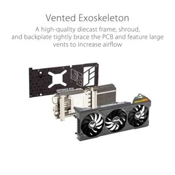 ASUS TUF Gaming NVIDIA GeForce RTX™ 4070 Ti OC Edition Gaming Graphics Card (PCIe 4.0, 12GB GDDR6X, HDMI 2.1a, DisplayPort 1.4a), TUF-RTX4070TI-O12G-GAMING