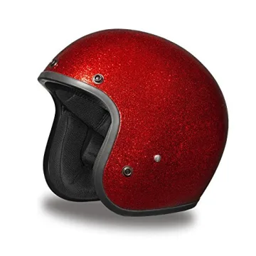 Lightweight Daytona Cruiser Helmet - Red Metal Flake