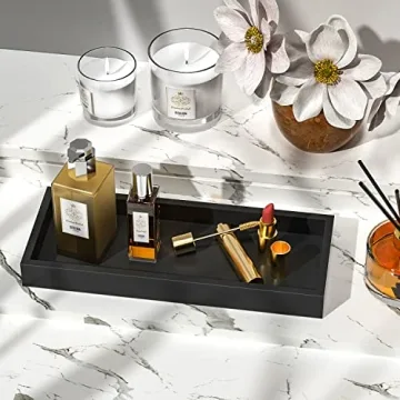 Stylish Bamboo Bathroom Vanity Tray for Elegant Organization