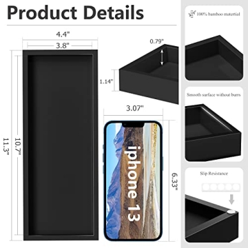 Stylish Bamboo Bathroom Vanity Tray for Elegant Organization