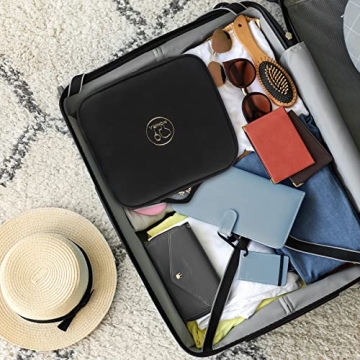 Stylish MOMIRA Makeup Bag with Adjustable Light and Mirror