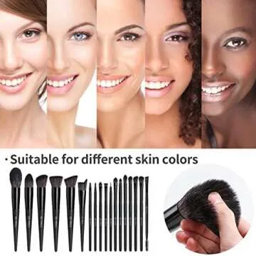 BS-MALL 18-Piece Makeup Brush Set for All Levels