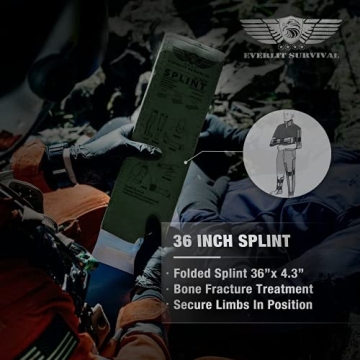 EVERLIT 36 Inch Waterproof Tactical Splint for Emergencies