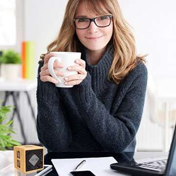 TimeCube Timer Natural Bamboo Wood, 5,10, 20 and 25 Minutes